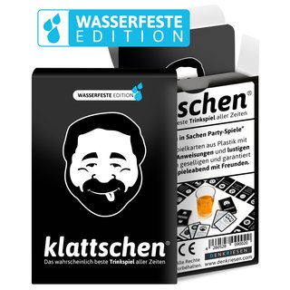 DENKRIESEN - klattschen� - Trinkspiel - WASSERFESTE EDITION