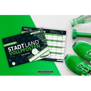 DENKRIESEN - STADT LAND VOLLPFOSTEN� - SPORT EDITION Grips statt Gips. STADT LAND FLUSS SPIELBLOCK