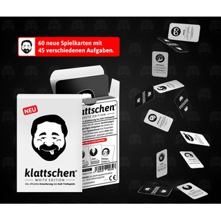 DENKRIESEN - klattschen� - WHITE EDITION - Die offizielle Erweiterung des Kult-Trinkspiels