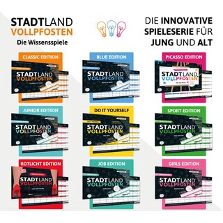 DENKRIESEN - STADT LAND VOLLPFOSTEN� - PICASSO EDITION - Mal was Neues. Das ORIGINAL STADT LAND FLUSS ZUM MALEN